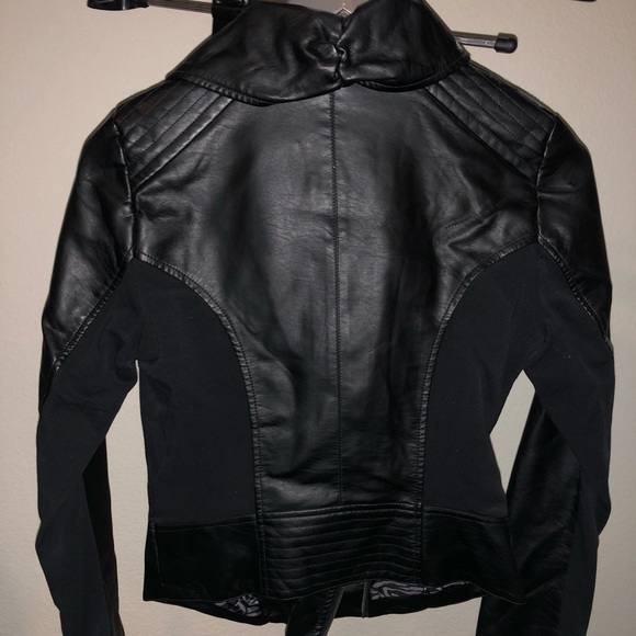 Faux leather jacket